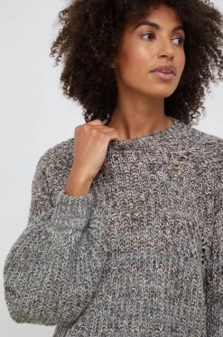 Γυναικεία Χωρίς φερμουάρ Πουλόβερ με προσθήκη μαλλιού Sisley χρώμα: γκρι, -Εξοδος Sisley Κατάστημα unnamed file 572