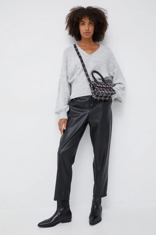 Γυναικεία Χωρίς φερμουάρ Πουλόβερ με προσθήκη μαλλιού Sisley χρώμα: γκρι, 2 Γυναικεία Χωρίς φερμουάρ Πουλόβερ με προσθήκη μαλλιού Sisley χρώμα: γκρι, - Image 2