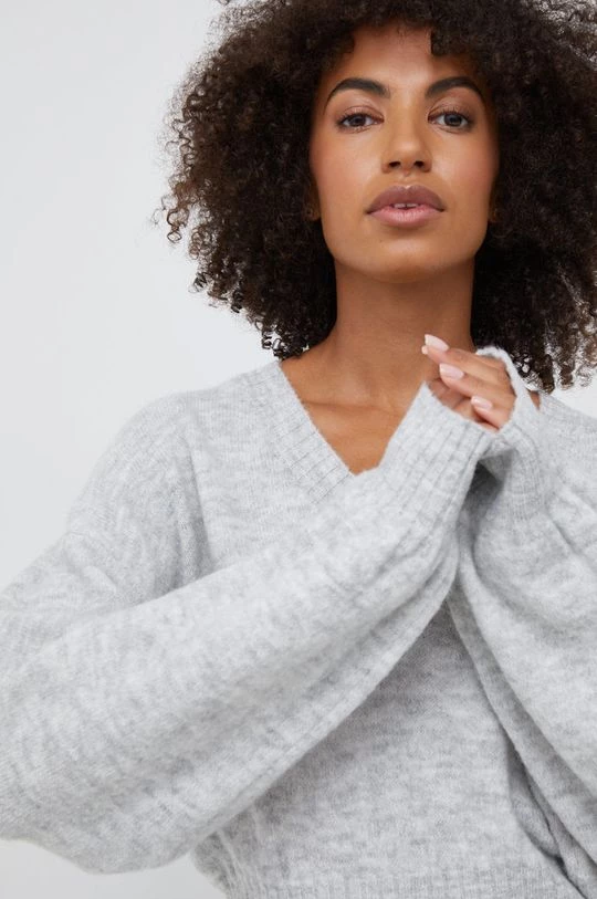 Γυναικεία Χωρίς φερμουάρ Πουλόβερ με προσθήκη μαλλιού Sisley χρώμα: γκρι, 4 Γυναικεία Χωρίς φερμουάρ Πουλόβερ με προσθήκη μαλλιού Sisley χρώμα: γκρι, - Image 4