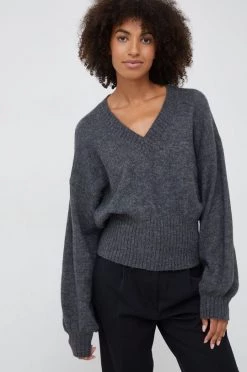 Γυναικεία Χωρίς φερμουάρ Πουλόβερ με προσθήκη μαλλιού Sisley χρώμα: γκρι, -Εξοδος Sisley Κατάστημα unnamed file 582