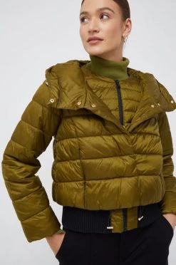 Γυναικεία Κοντά μπουφάν Μπουφάν Sisley πράσινο,