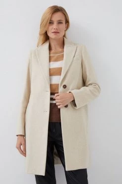 Γυναικεία Παλτά Παλτό από μείγμα μαλλιού Sisley μπεζ,