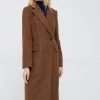 Γυναικεία Παλτά Παλτό από μείγμα μαλλιού Sisley καφέ