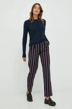 Γυναικεία Με φερμουάρ Πλεκτή ζακέτα Sisley ναυτικό μπλε