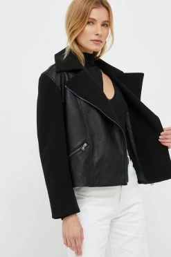 Γυναικεία Κοντά μπουφάν Ραμόνεσκα Sisley χρώμα: μαύρο, -Εξοδος Sisley Κατάστημα unnamed file 776