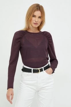 Γυναικεία Μακρυμάνικο Longsleeve Sisley μοβ