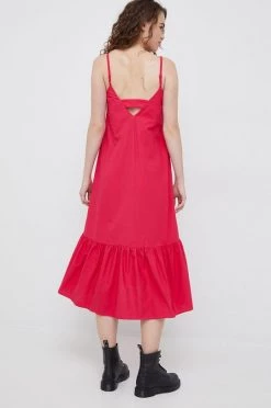 Γυναικεία Φορέματα Βαμβακερό φόρεμα Sisley ροζ, -Εξοδος Sisley Κατάστημα unnamed file 857