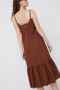 Γυναικεία Φορέματα Βαμβακερό φόρεμα Sisley καφέ, -Εξοδος Sisley Κατάστημα unnamed file 863