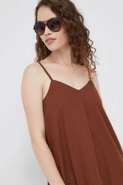 Γυναικεία Φορέματα Βαμβακερό φόρεμα Sisley καφέ, -Εξοδος Sisley Κατάστημα unnamed file 864