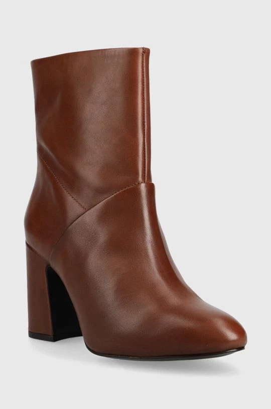 Γυναικεία Μποτάκια Δερμάτινες μπότες Sisley χρώμα: καφέ, 2 Γυναικεία Μποτάκια Δερμάτινες μπότες Sisley χρώμα: καφέ, - Image 2