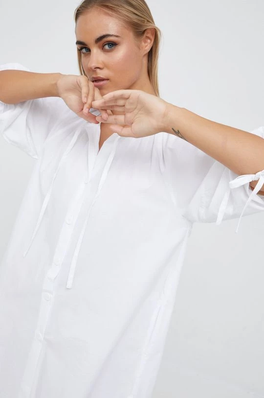 Γυναικεία Φορέματα Βαμβακερό φόρεμα Sisley άσπρο, 5 Γυναικεία Φορέματα Βαμβακερό φόρεμα Sisley άσπρο, - Image 5