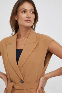 Γυναικεία Γιλέκα Αμάνικο μπουφάν Sisley χρώμα: μπεζ -Εξοδος Sisley Κατάστημα unnamed file 888