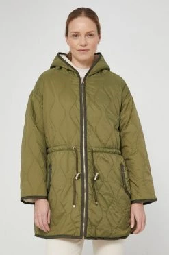 Γυναικεία Μακριά μπουφάν Μπουφάν δυο όψεων Sisley χρώμα: πράσινο