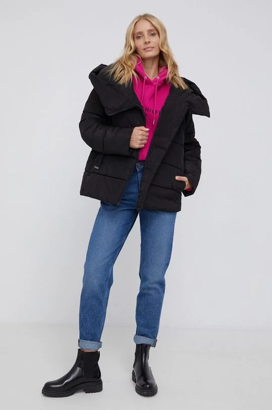 Γυναικεία Κοντά μπουφάν Μπουφάν Sisley χρώμα: μαύρο 1 Γυναικεία Κοντά μπουφάν Μπουφάν Sisley χρώμα: μαύρο