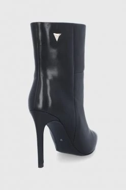 Γυναικεία Μποτάκια Δερμάτινες μπότες Sisley χρώμα: μαύρο -Εξοδος Sisley Κατάστημα unnamed file 915