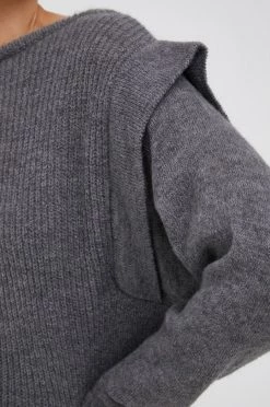 Γυναικεία Χωρίς φερμουάρ Πουλόβερ με προσθήκη μαλλιού Sisley χρώμα: γκρι, -Εξοδος Sisley Κατάστημα unnamed file 947