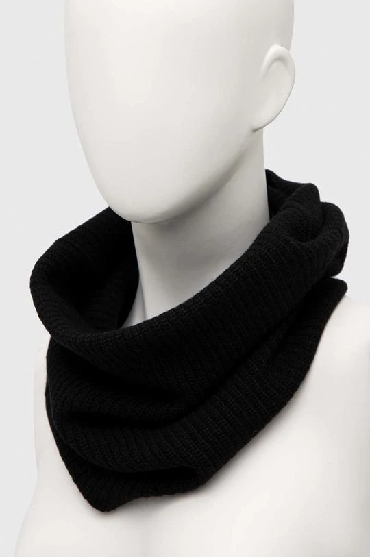 Γυναικεία Περιλαίμια Καμινάδα με πρόσμιξη κασμίρι Sisley μαύρο 2 Γυναικεία Περιλαίμια Καμινάδα με πρόσμιξη κασμίρι Sisley μαύρο - Image 2