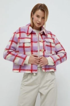 Γυναικεία Κοντά μπουφάν Μάλλινο μπουφάν Sisley πολύχρωμο