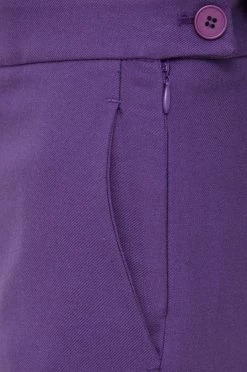 Γυναικεία Υφασμάτινα Παντελόνι Sisley μοβ, -Εξοδος Sisley Κατάστημα unnamed file 999